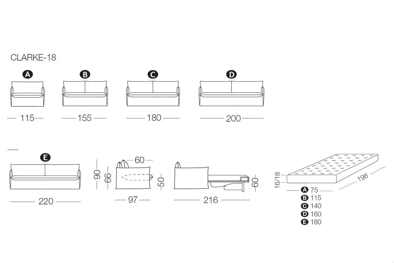 Clarke Sofa bed - Image 10