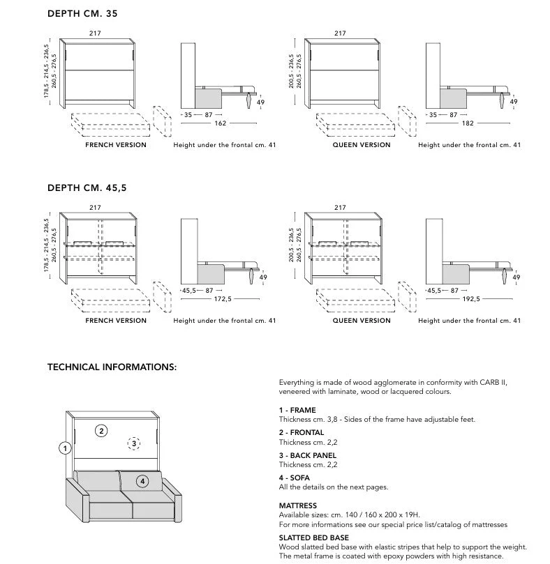 Space W12 Sofa Wall bed - Image 5